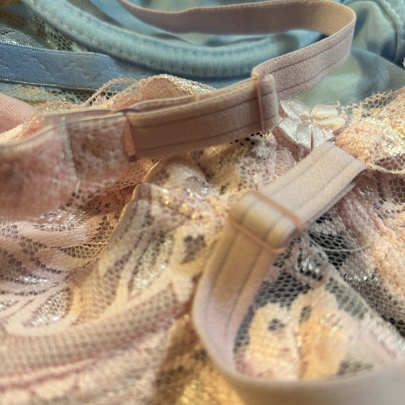 Underwire Bras Size XL Set of 5 Pastel NEW Adjustable Straps Pretty - Picture 5 of 12